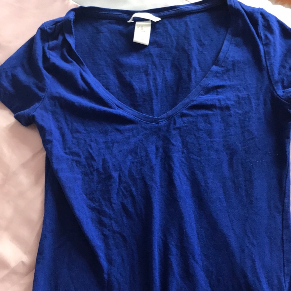 Royal blue basic T